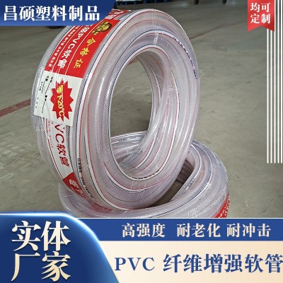 厂家pvc软管柔软透明蛇皮管 耐压农业排灌塑料增强纤维管花园管图3