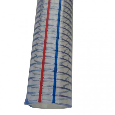 pvc透明钢丝软管 四季塑料螺旋管钢丝软管 农田灌溉透明塑料水管图5