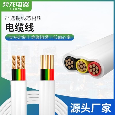 SAA澳标扁平电线2芯×1.0mm²+1.0mm²E /2.5/4/6/1 0平方TPS白色