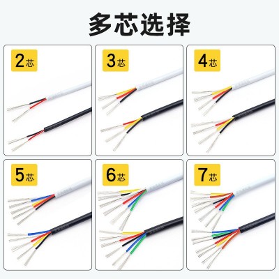 奕龙铁氟龙多芯线机器人线材极细2芯4芯6芯8芯耐高温精密连接线图4