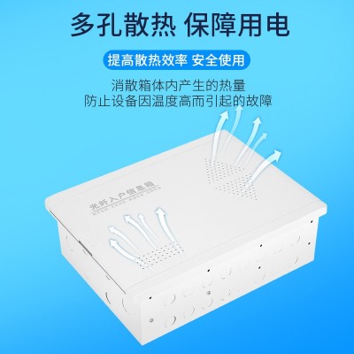 工程款弱电箱光纤箱入户信息箱家用暗装多媒体集线箱网络配电箱图2