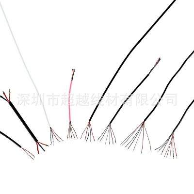 外径1.2mm 2 3 4 5 6芯咪头漆包线 PVC TPE绝缘多芯连接线