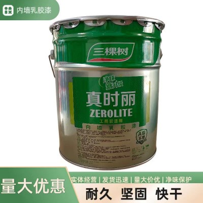 三棵树内墙乳胶漆内墙漆涂料室外防霉建筑别墅自刷彩绘漆墙面漆图2