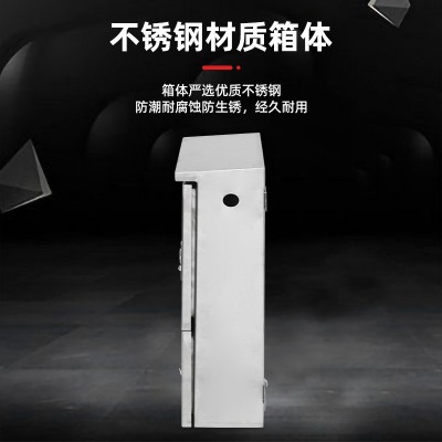 供应 户外双开门电表箱 不锈钢配电箱光伏并网箱 500*750*180图4