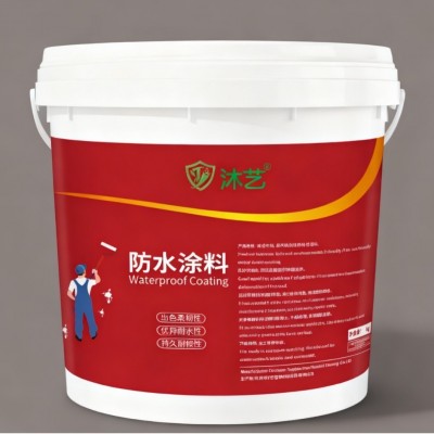 外露型屋面防水涂料屋顶天沟防水补漏红橡胶阳台防水高弹 柔韧材料图2