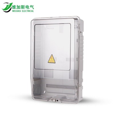 电表箱透明三相一表一户电表箱塑料pc家用防水防尘电表箱厂家直销图2