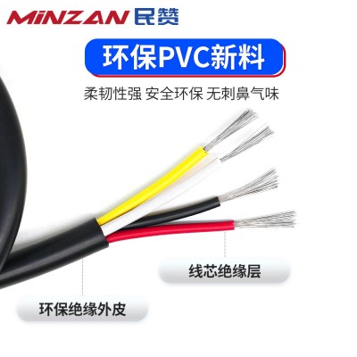 UL2464美标镀锡铜电缆18/20/22/24/26AWGPVC绝缘多芯护 套线电源线图3