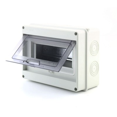 供应塑料配电箱8回路明装防雨空开盒家用室外HT-8防水防尘配电箱图4