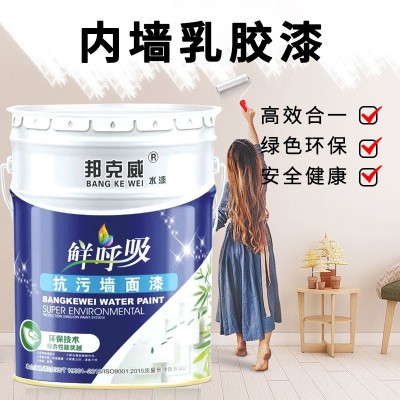 乳胶漆室内家用内墙漆清新超白净味防霉墙面漆白色水性涂料图3