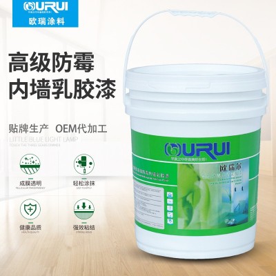 高级防霉内墙乳胶漆防潮净味环保强覆盖室内家用易施工水性墙面漆