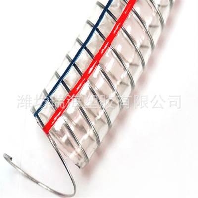 外贸出口PVC透明钢丝软管 四季柔软钢丝软管耐高低温抽水钢丝软管图2