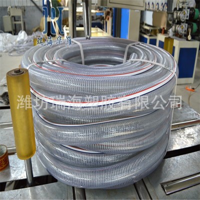 工厂批发PVC透明钢丝软管四季柔软耐高低温钢丝软管抽水钢丝软管图2