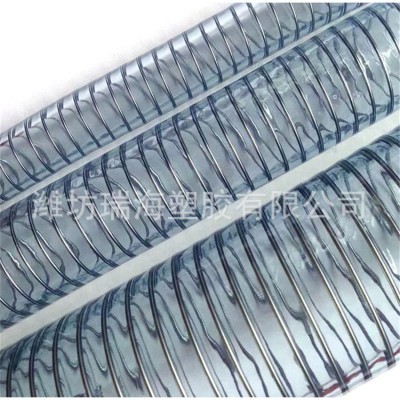 工厂批发PVC透明钢丝软管四季柔软耐高低温钢丝软管抽水钢丝软管图4