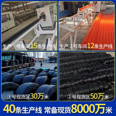 PE给水管厂家110大口径自来水供水给水排水园林绿化牵引pe给水管图3