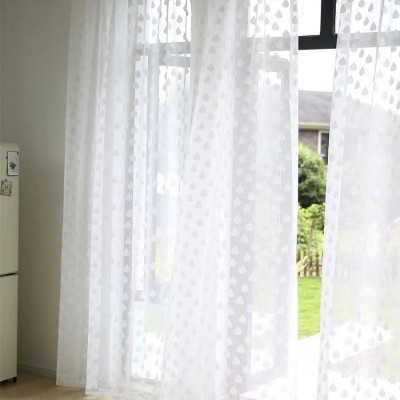 白纱窗纱窗帘ins网红田园风客厅卧室飘窗阳台儿童房棉麻白色纱帘图4