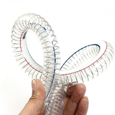 厂家 内径200大口径加厚 透明8寸pvc钢丝增强软管 耐负压