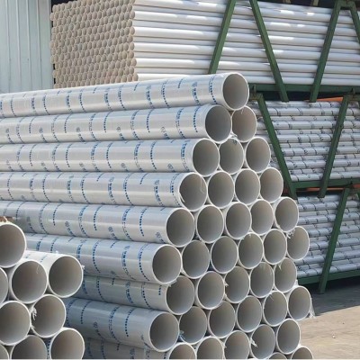 PVCU排水管pvc管塑料硬管实壁加厚大口径排污农田灌溉 管低压排管图3