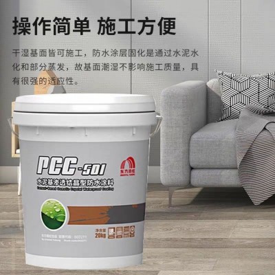东方雨虹防水涂料水泥基渗透结晶型PCC501灰色墙地泳池专用防漏图2
