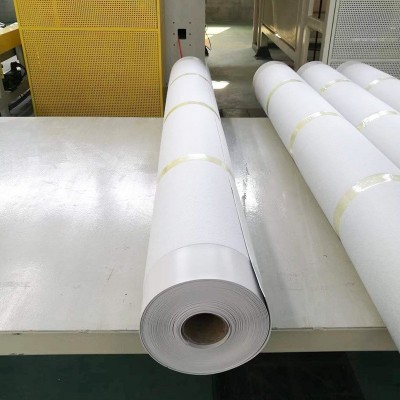 高分子聚氯乙烯PVC防水卷材彩钢外露地下室鱼塘工程带布防水材料图4