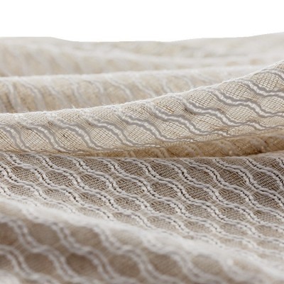 亚马逊速卖通跨境专供法式刺绣米色窗帘纱客厅阳台飘窗窗帘图5