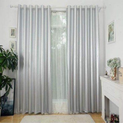 加厚全遮光窗帘布成品打孔简约遮阳布阳光房卧室隔热阳台防晒避光图3