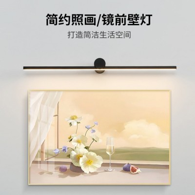 镜前灯丹麦极简设计LED长条壁灯北欧简约现代照画过道背景墙灯具图2