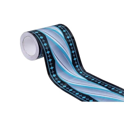 跨境外贸自粘踢脚线顶角线波导线贴纸客厅厨房卫生间防水腰线加厚图5