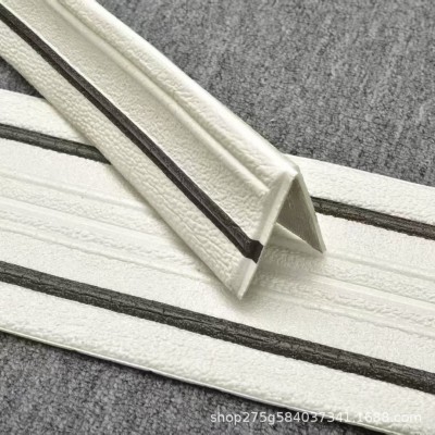 9.2米跨境踢脚线自粘腰线顶角线天花板阴阳角线3d立体墙贴连卷条图4