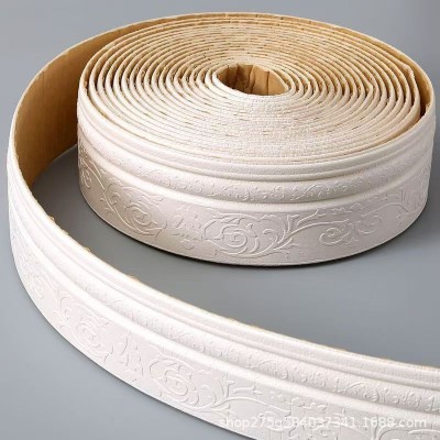 9.2米跨境踢脚线自粘腰线顶角线天花板阴阳角线3d立体墙贴连卷条图3