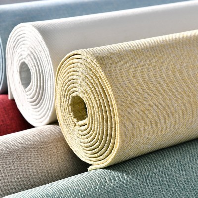 自粘贴无纺布墙纸墙贴墙布软硬包墙咔家装高档客厅卧室背景墙壁布图3