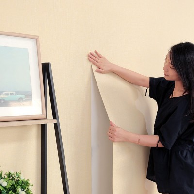 自粘贴无纺布墙纸墙贴墙布软硬包墙咔家装高档客厅卧室背景墙壁布图2