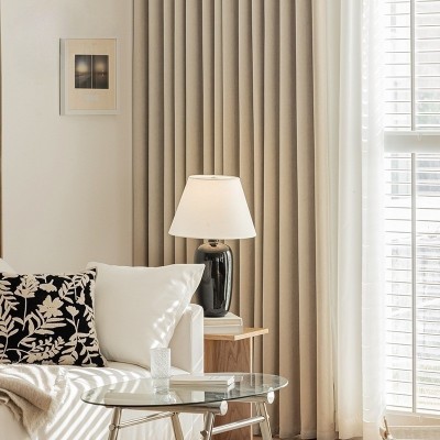 绒感专家高档客厅卧室雪尼尔绍兴柯桥窗帘成品遮光2024新款图2