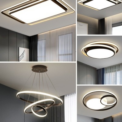 广东中山灯具厂家直销组合全屋套餐现代简约大气吸顶吊灯客厅主灯图2