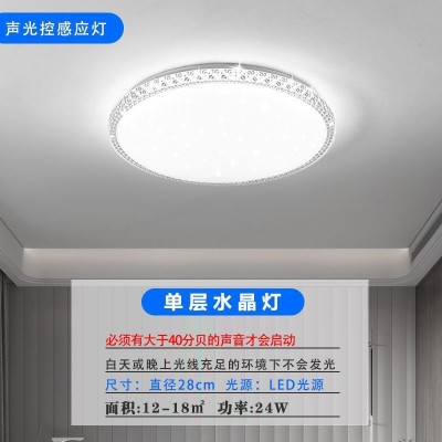感应吸顶灯家用楼梯过道灯走廊灯红外人体雷达感应灯智能声控灯厂图5