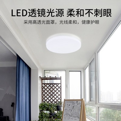 跨境新型碟板灯现代简约吸灯灯led碟板灯 阳台走廊过道圆形面板灯图2