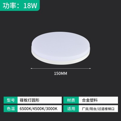 跨境新型碟板灯现代简约吸灯灯led碟板灯 阳台走廊过道圆形面板灯图4