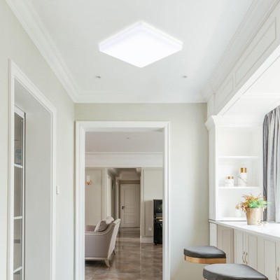 碟板灯led厨房平板灯发光300*300面板灯阳台走廊明装方形碟板灯图3