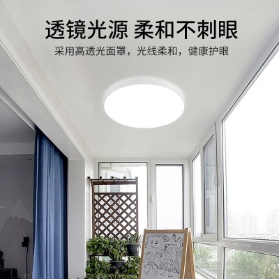 led透镜款厨卫灯明装圆形 厨房卫生间过道面板灯平板灯厨房灯批发图2