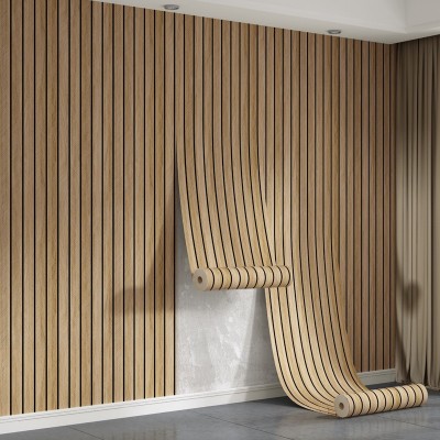 自粘立体格栅墙纸防水防潮护墙板卧室客厅电视背景墙装饰遮丑壁纸图4