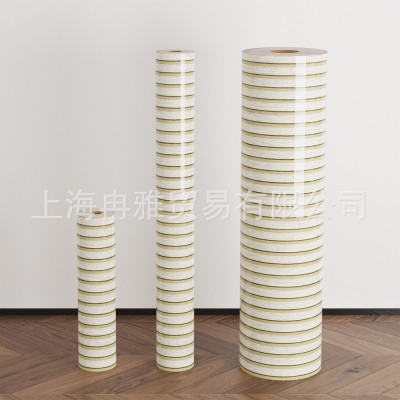 跨境3d立体自粘木纹格栅板墙贴墙纸防水防潮客厅背景墙面装饰壁纸图4