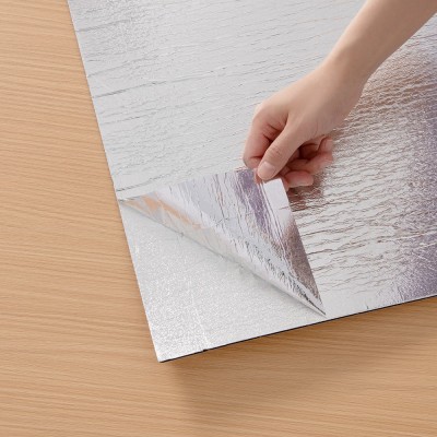 墙纸自粘格栅板墙贴3d立体客厅电视背景墙装饰板木纹贴纸防水防潮图2