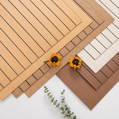 墙纸自粘格栅板墙贴3d立体客厅电视背景墙装饰板木纹贴纸防水防潮图3