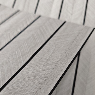 PVC格栅墙面装饰墙贴木纹大面积加厚防潮卧室出租房自粘墙纸图2