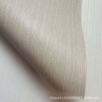 连锁酒店专用1.37米素色PVC工程墙布十字布基墙布墙纸阻燃壁布图2