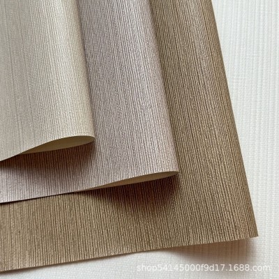 连锁酒店专用1.37米素色PVC工程墙布十字布基墙布墙纸阻燃壁布图3