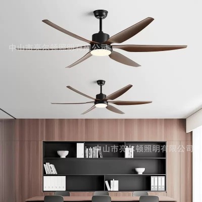 北欧变频直流风扇灯大风力大尺寸美式客厅餐厅吊扇电灯一体电扇灯图4