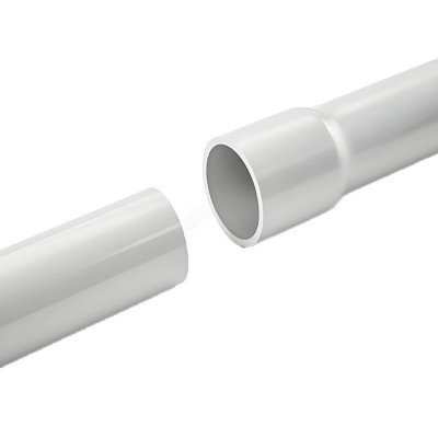 PVC扩口管 塑料排水管件灰色给水管道工业PVC水管R口给水管图4