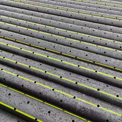 厂家PE车丝打孔管黑色高速公路排水管工程排水滤水垃圾 填埋渗透管图3