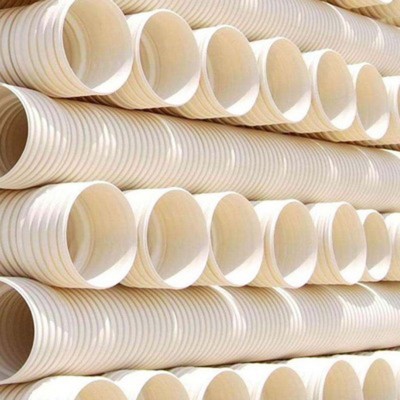 PE双壁波纹管市政下水道排水排污管中空双壁缠绕pe双壁 波纹管批发图3