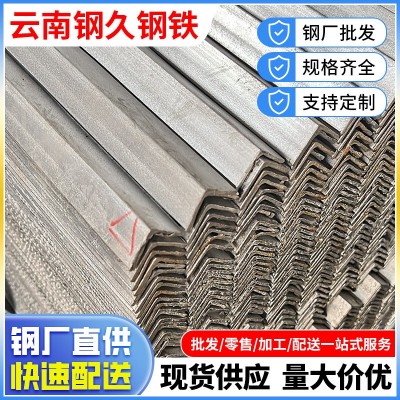 云南厂家直供镀锌角钢50*50热镀锌万能角铁Q235B室外用带孔三角铁图4